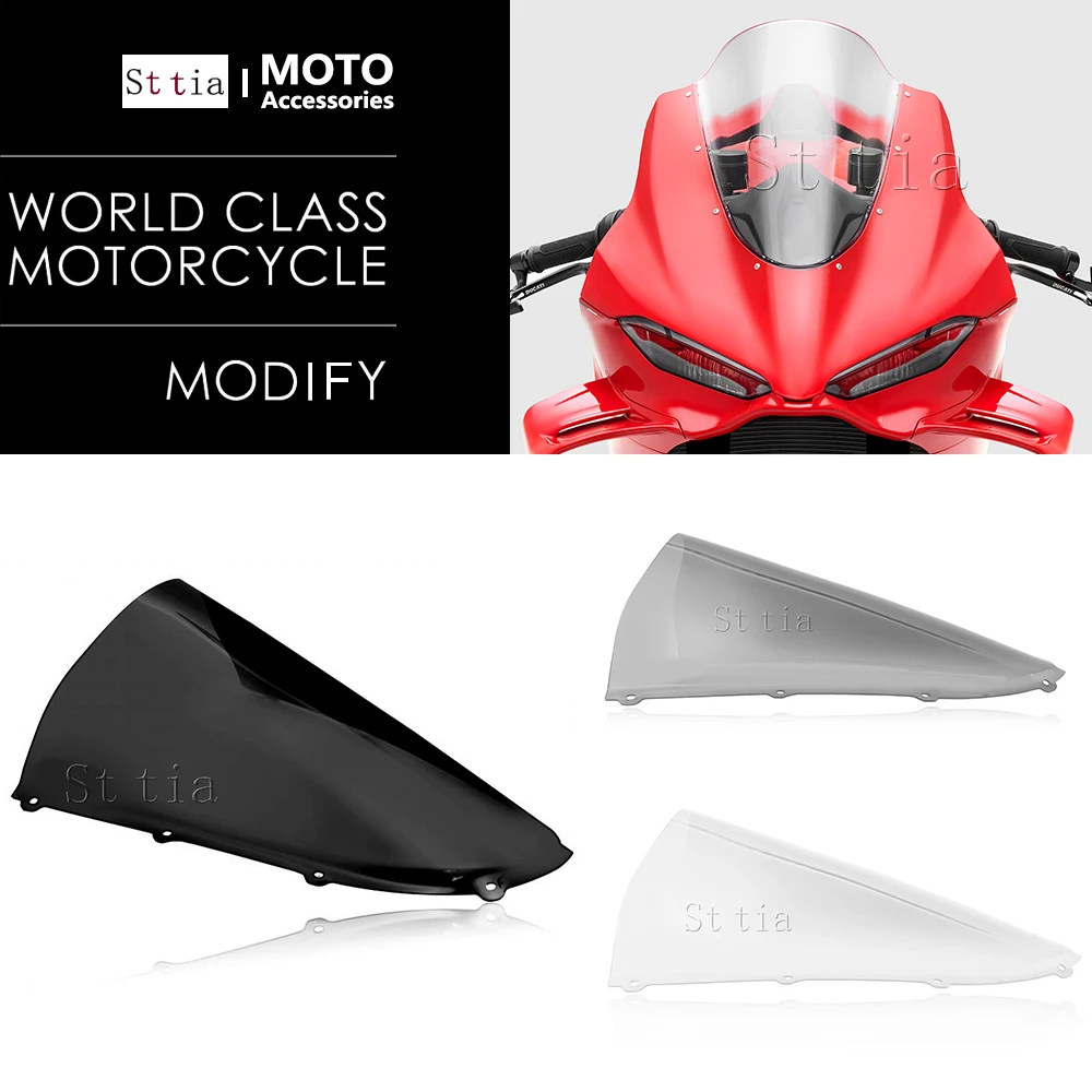 

For Ducati Panigale V4 V4S V4R 2025 New Motorcycle Windshield Windscreen Screen Protector Fairing Deflector Wind Deflector