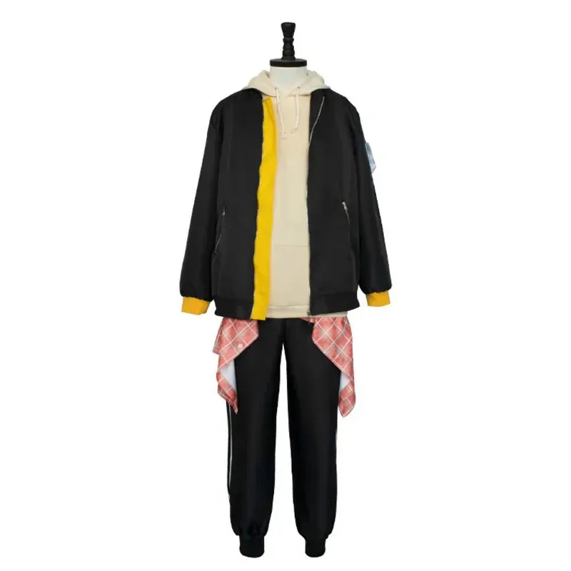 Shinonome Akito تأثيري أنيمي مشروع Sekai الملونة المرحلة الفذ تأثيري ازياء شعر مستعار كامياما سترة سترة السراويل المدرسية مجموعة