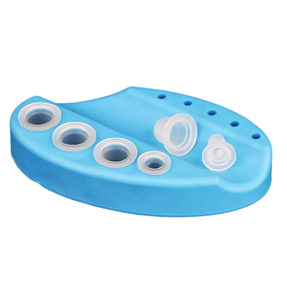 المتاح الوشم الحبر كوب صغير وكبير الحجم سيليكون الدائم الوشم ماكياج الحاجب ماكياج الصباغ الحاويات قبعات 100 قطعة U أنواع