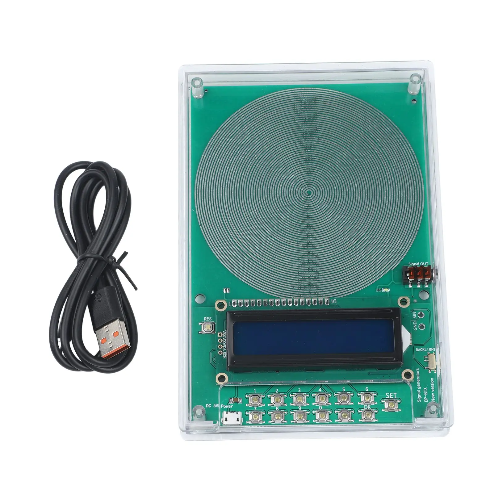 

Генератор частоты с настраиваемой частотой V2, 0,1 Гц-30 кГц, регулируемый, для устройства резонансной волны Шумана, для медитации, йоги и сна