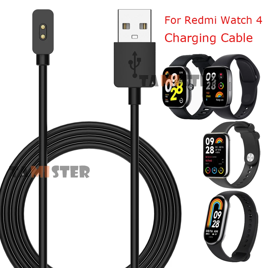 

Магнитный зарядный USB-кабель для Redmi Watch 4 3, активные аксессуары, зарядное устройство для Xiaomi Mi Band 8 Pro/зарядная док-станция для активных часов