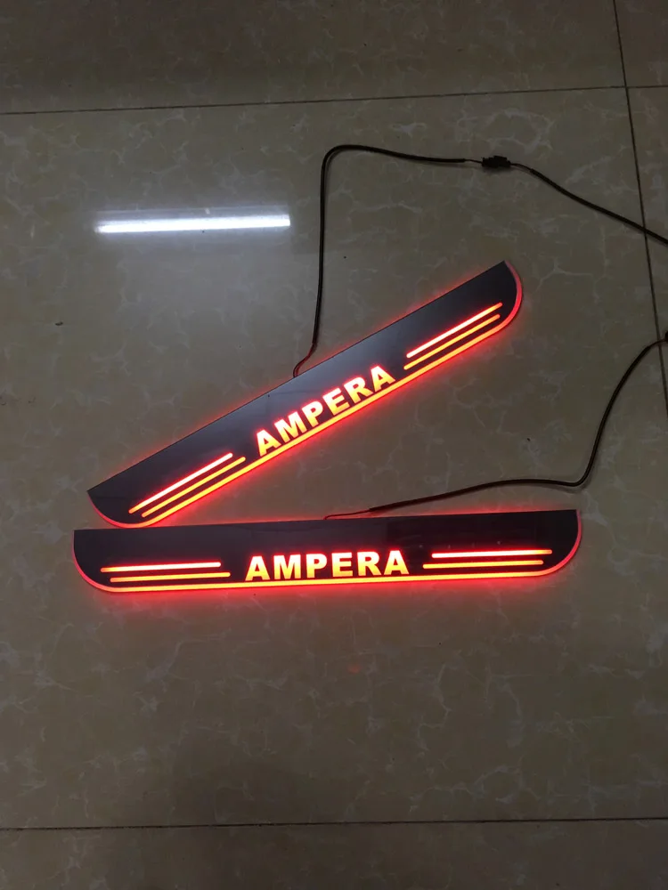 Welcome LED Car Pedal Door Light For Opel Ampera 2011 - 2018 2019 Pathway Moving Scuff Lights Step Lamps Logo Custom