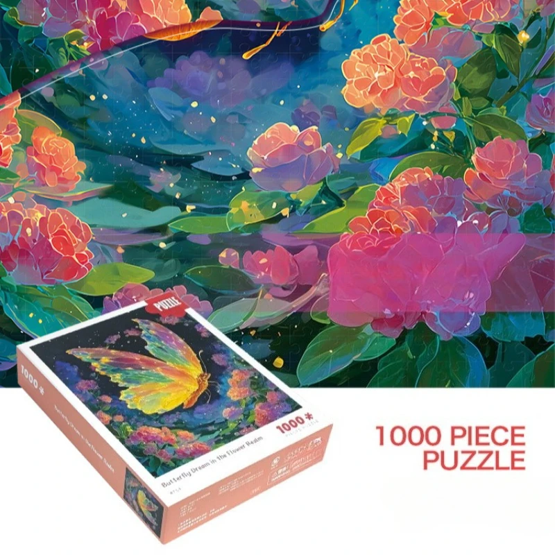 1000ピース-ジグソーパズルセット-グレーボード-有名な油絵パターン-組み立て玩具-装飾アート絵画-大人向けギフト