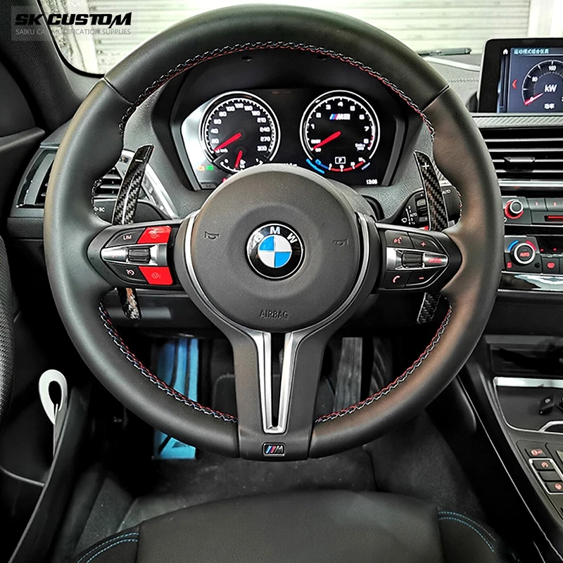 SK CUSTOM Carbon Fiber Steering Wheel Shift Paddle For BMW F36 F21 F22 F32 F30 F80 F11 F06 F20 F23 F10 F12 F26 F15 M3 M4 M5 M6