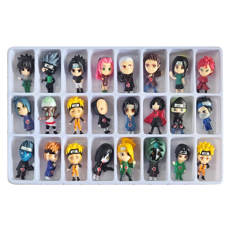 24 قطعة تقويم القدوم صندوق عيد الميلاد أنيمي ناروتو الشكل عمل دمية سيارة Itachi لعبة الهالوين ملء صغير الاطفال فتاة الصبي هدية 2026