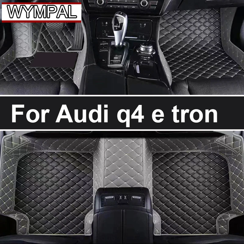 Car Floor Mats For Audi q4 e tron 2022 DropShipping Center Auto Interior Accessories Leather Carpets Rugs Foot Pads