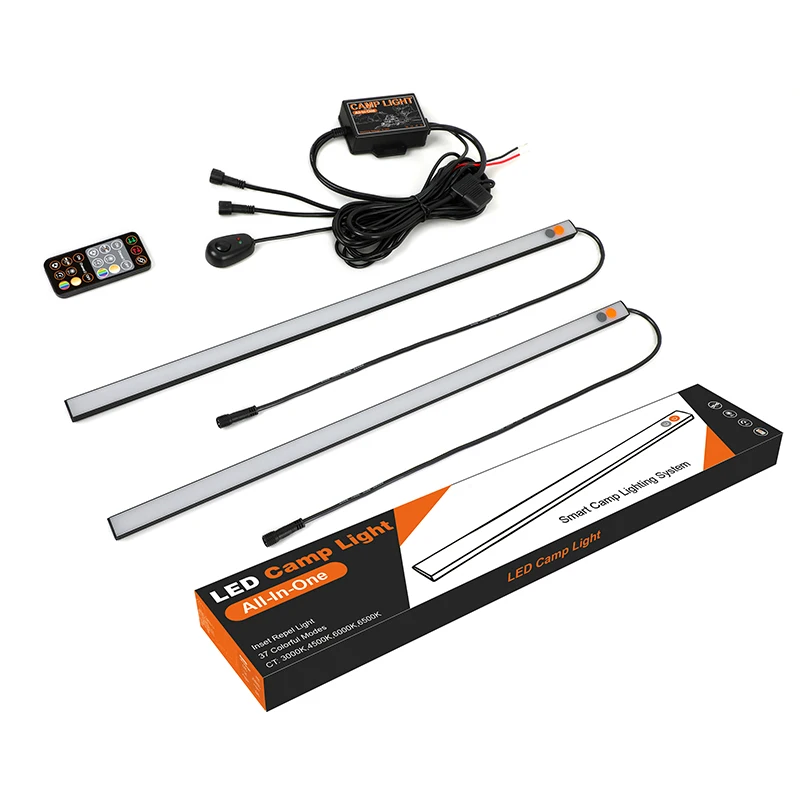 ￥#Led Exterior Light Bar Kit Dimmable Camping Light Outdoor Waterproof All-In-One Portable Lighting for RV Camping Tent Car