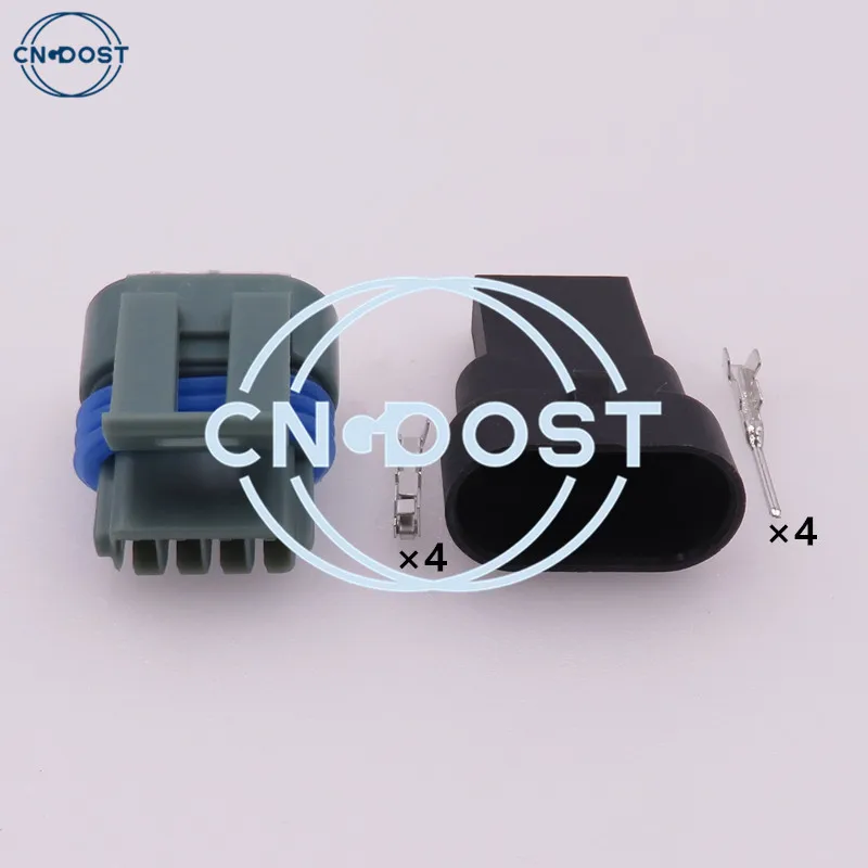 

1 Set 4 Pin 12162833 12162834 Waterproof Automotive Cable Harness Connector Mass Air Flow Sensor Socket AC Assembly