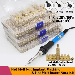 Brass Hot Melt Insert Nut Hot Melt Nut Implant Machine Copper Nut Thermal Conduction Implant Heating Head for 3D Printer Plastic