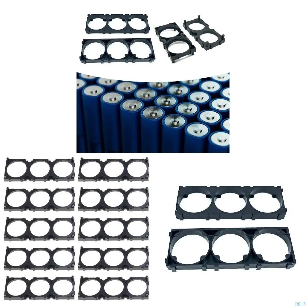 R91A 10pcs Cell Spacer 46160 Batterie -Kunststoffhalter -Halterung Splitter 1x2zell/1x3zell