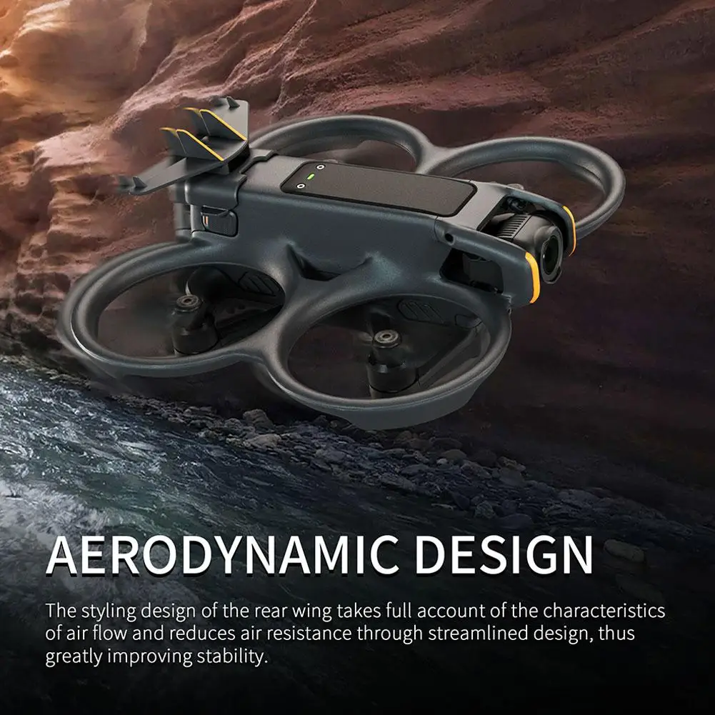 

Хвостовое крыло дрона DJI Avata 2, легкое аэродинамическое защитное крыло, конструкция с защитой от падения, прочная установка, полет E1P5