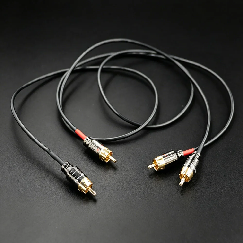A pair  Aouyade  RCA plugs/plug audio cables suitable for Mark Levinson Madrigal