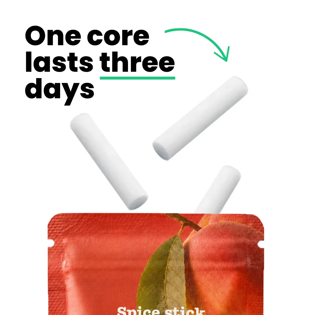 New Flavor Replaceable Cotton Core Sticks For Refill Cores Natural Plant Essential Oil Ice Peach Grapefruit Watermelon Scents
