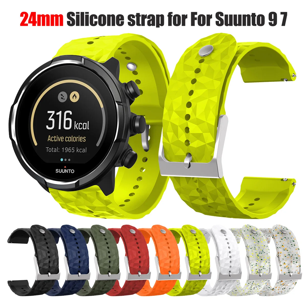 24Mm Silicone Watch…