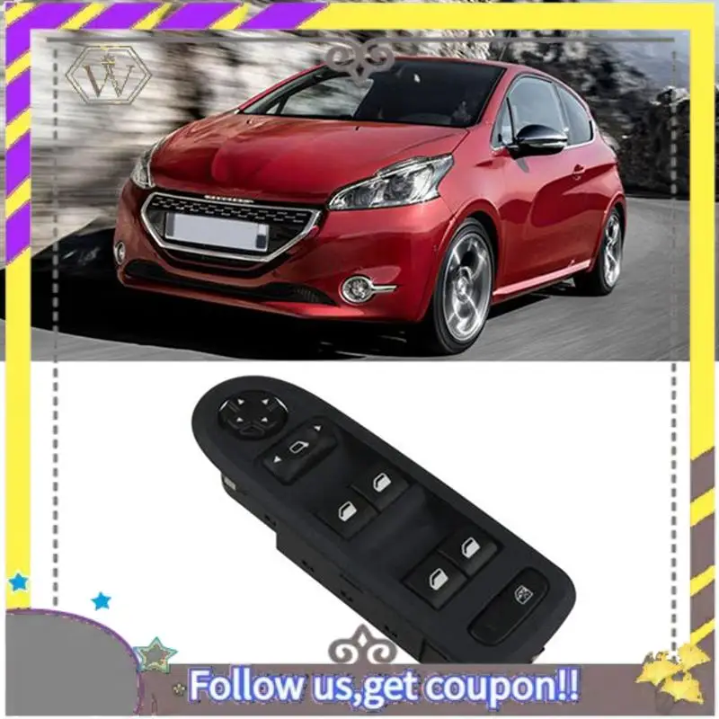 

ABXV-Electric Power Window Mirror Control Switch Button 96666289ZE 98060866ZE For 208 308 2008 408 High Quality Parts