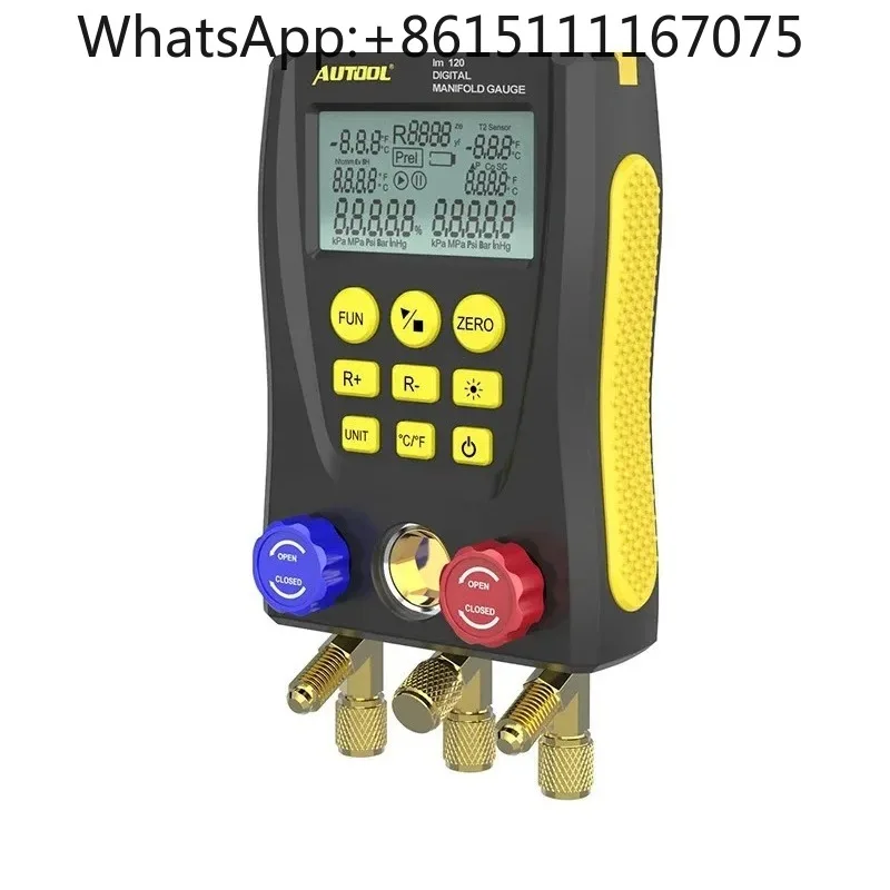 LM120 Intelligent Refrigerant Meter Digital Air Conditioner Fluoridation Charging Gauge