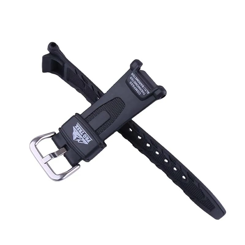Resin watch strap accessories compatible for Casio PRG-240 PROTREK Mountaineering PRG-40 PAG-40 men's rubber wristband bracelet