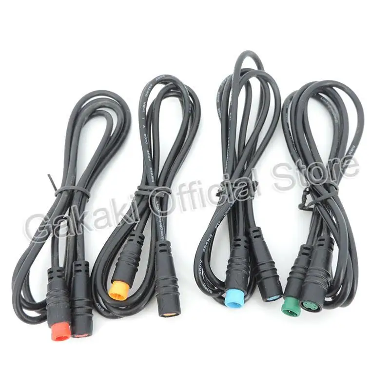 M8 male to female Plug Extension Cable 2 3 4 5 6 Pin Electric Bicycle Waterproof for Display Copper Wire