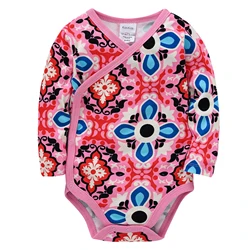 Kavkas Baby Girls Bodysuit Long Sleeve One Piece Cotton Newborn Clothes 0-12 months Infant Costume