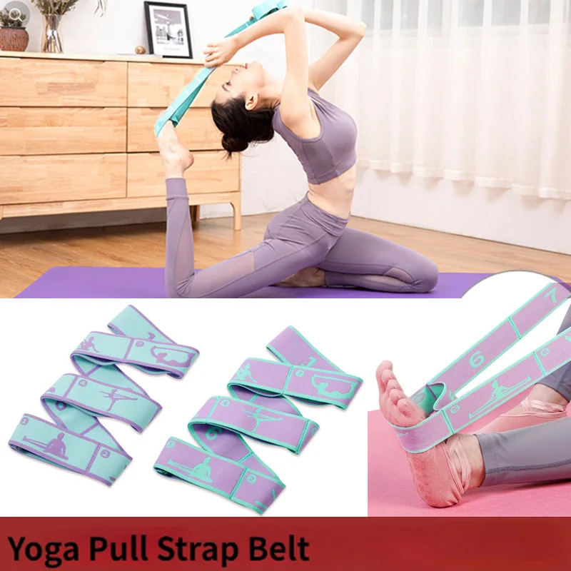 Multi-Section Elastic Yoga Resistance Bands Adult Child Dance Training Gym Home Pilates Exercise Pull Strap Belt Fitness Sport