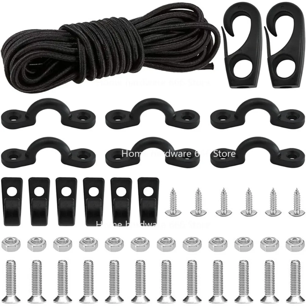 

Новый набор для каяка, черный нейлоновый набор для каяка, аксессуары с набором веревок, морская фурнитура