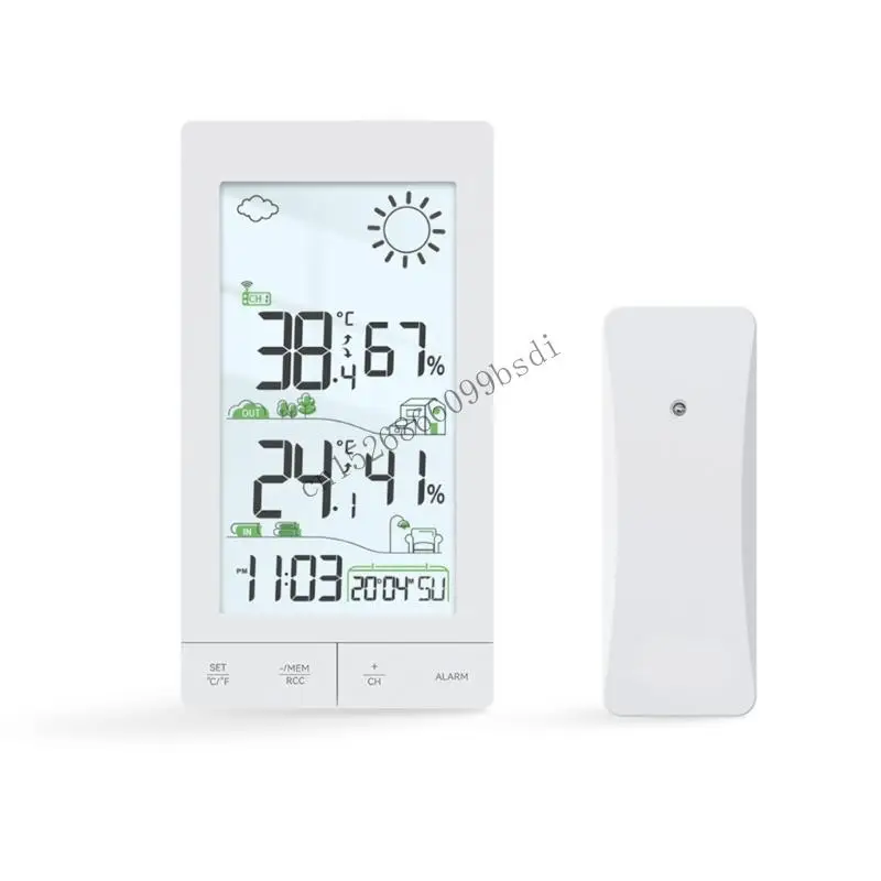 

11UA touch screens Wireless Weather Stations and Thermometers Hygrometer Climate Monitoring System Upgrades for Indoor & Outdoor