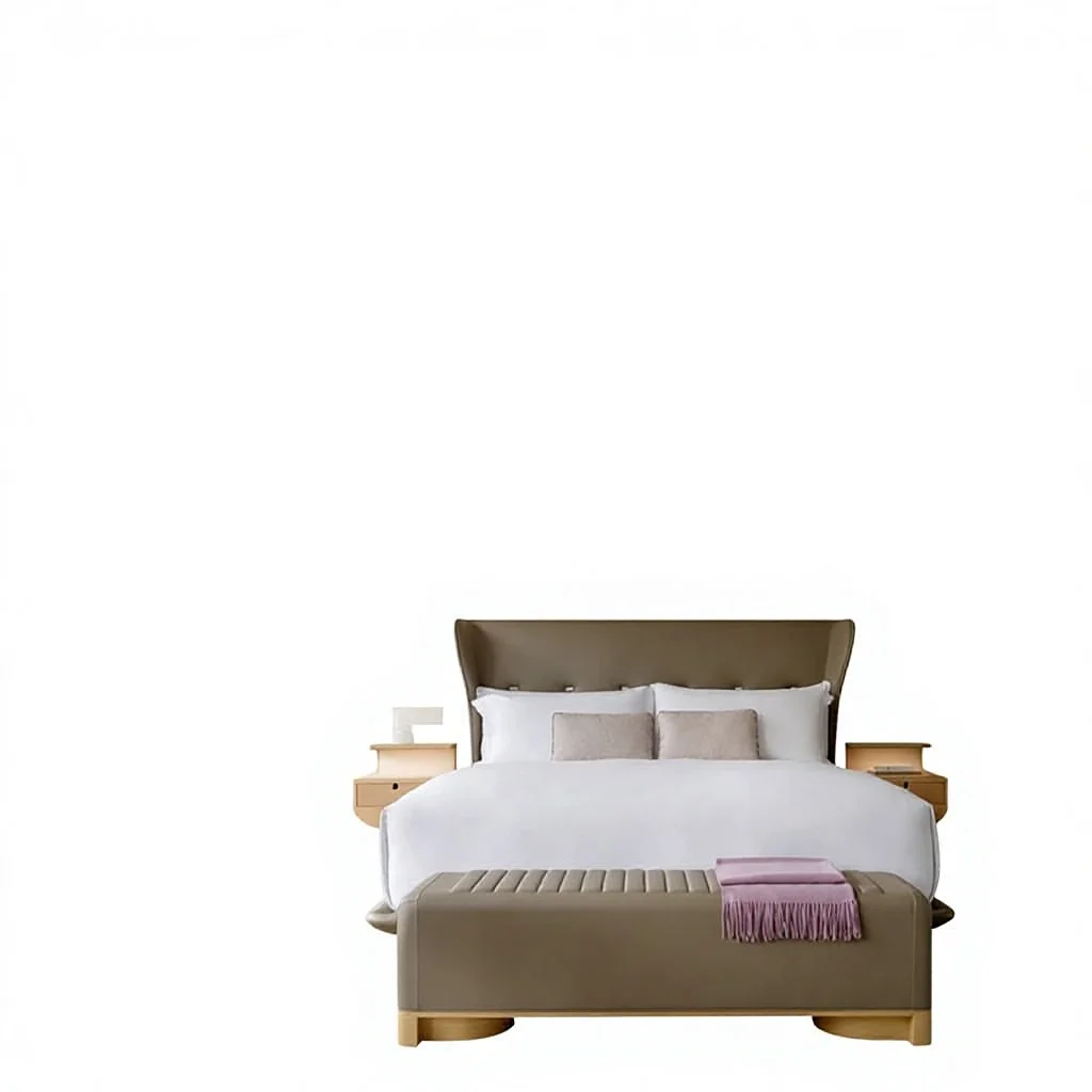 ej-Quality Inn Hotel Bed Room Modern Hotel Home Frame Bedroom Furniture Foshan Furniture 5 Star Hotel Set Furniture%