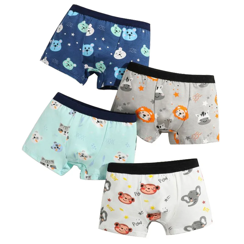 4/8/12 Stück Jungen-Boxershorts, Kinder-Baumwollunterwäsche, Baby-Unterhosen, Teenager-Unterhosen mit Cartoon-Dinosaurier-Motiv, weiche Kinderunterhosen – Detail 7