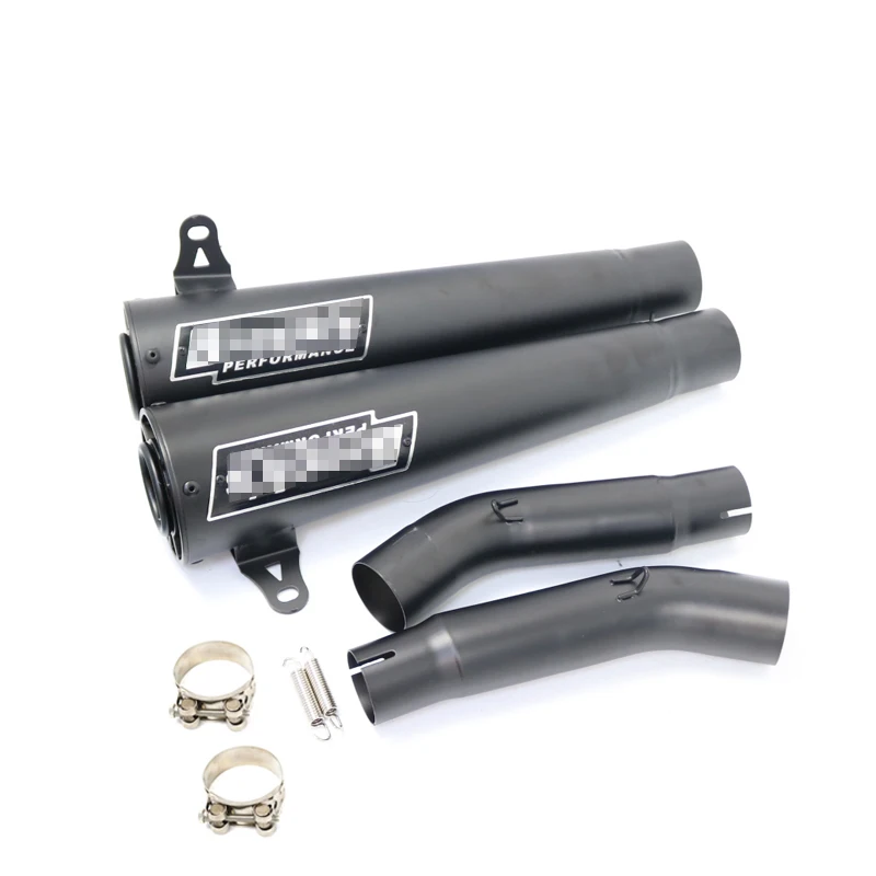 

black Brocks Full Exhaust Muffler For Suzuki GSXR 1300 HP4 zx14 s1000rr nk40 Hayabusa 1999-2007 escape moto cafe racer exhaust