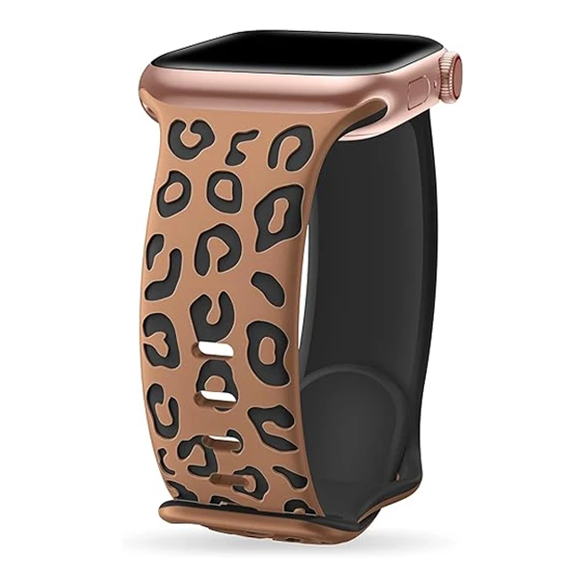 Graviertes Armband für Apple Watch Band 45mm 44mm 46mm 42mm 41mm 40mm 49mm Silikon Correa Armband Serie 11 8 9 10 7 SE 6 5 Ultra