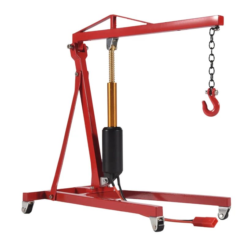【Flash Sale】Metal Electric Crane Engine Maintenance Bracket Engine Stand Jack For 1/10 RC Crawler Car Traxxas TRX4 Axial SCX10