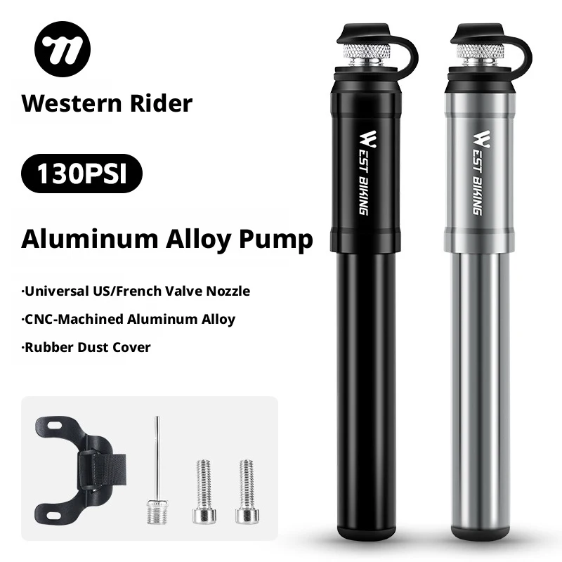

Compact Mini High-Pressure Bicycle Pump – Hidden Hose, Presta/Schrader Compatible, for Mountain Bikes