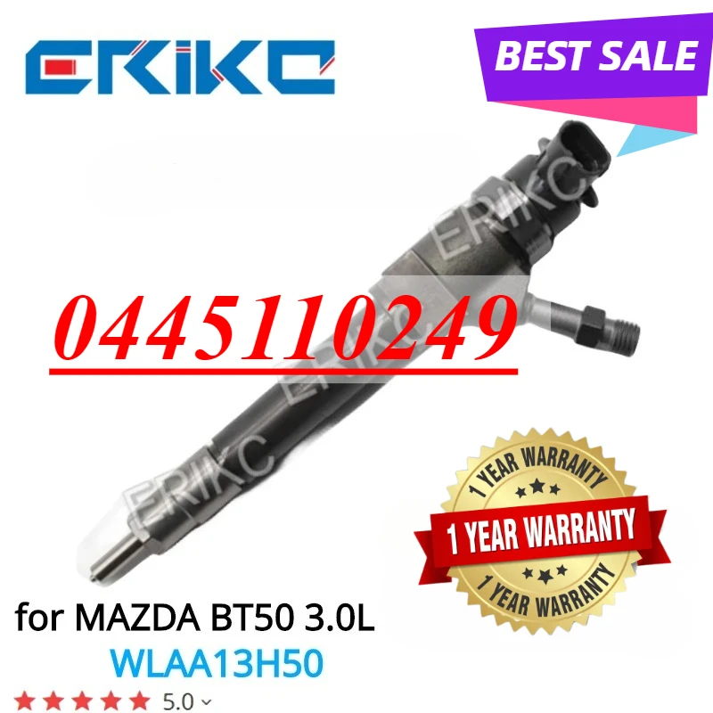 

0445110249 Fuel Injector 0 445 110 249 Common Rail Diesel Fuel Sprayer for MAZDA BT50 3.0L WLAA13H50