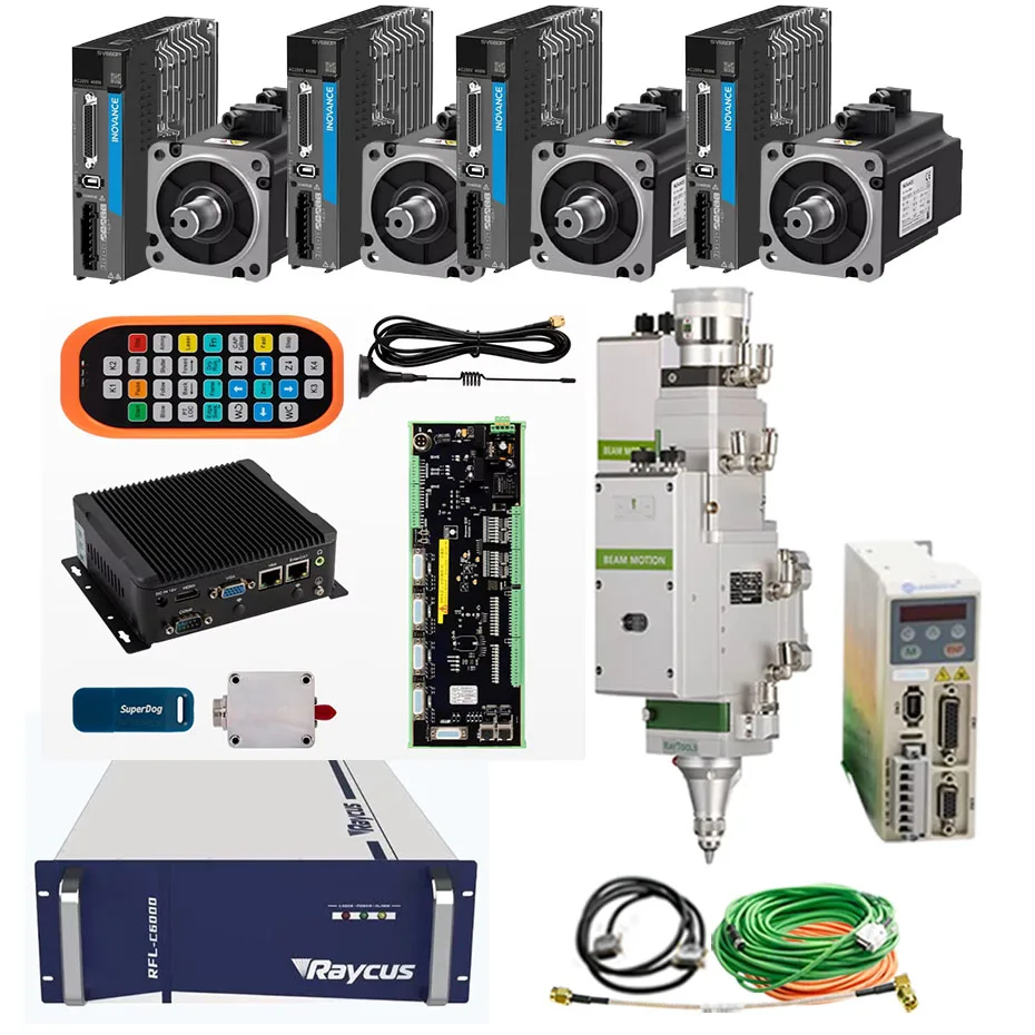 Raytools XC3000S laser source RFL-CO20/RFL-CO25/RFL-C3000S BM110 laser cutting head Huichuan servo drive 750 watts 400 watts