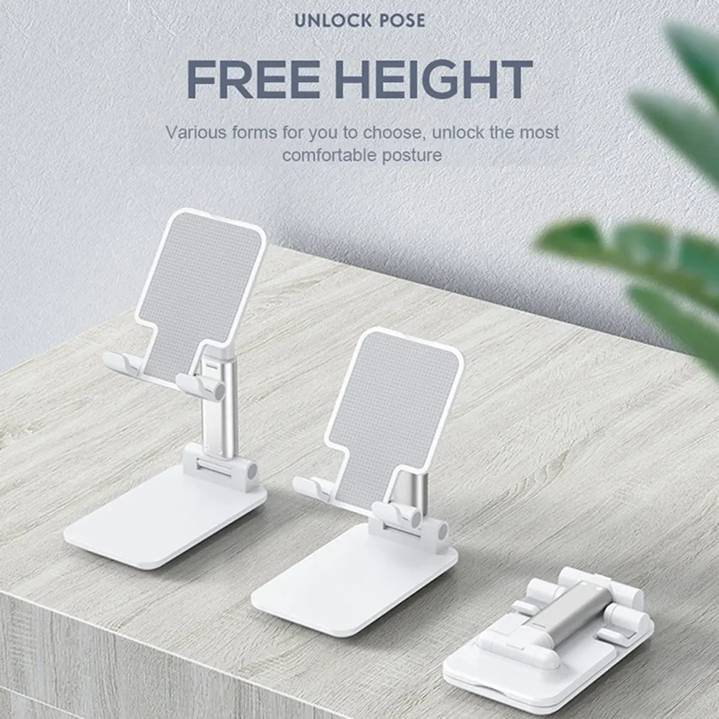 Adjustable Desk Mobile Phone Holder Stand Metal Desktop Tablet Holder Table Cell Foldable Extend Support For iPhone iPad