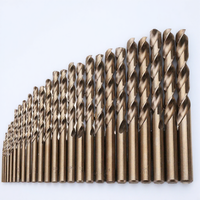 13PCS HSS-CO M35 Cobalt Twist Drill Bits Set Straight Shank for Stainless Steel Copper Aluminum Zinc Alloy
