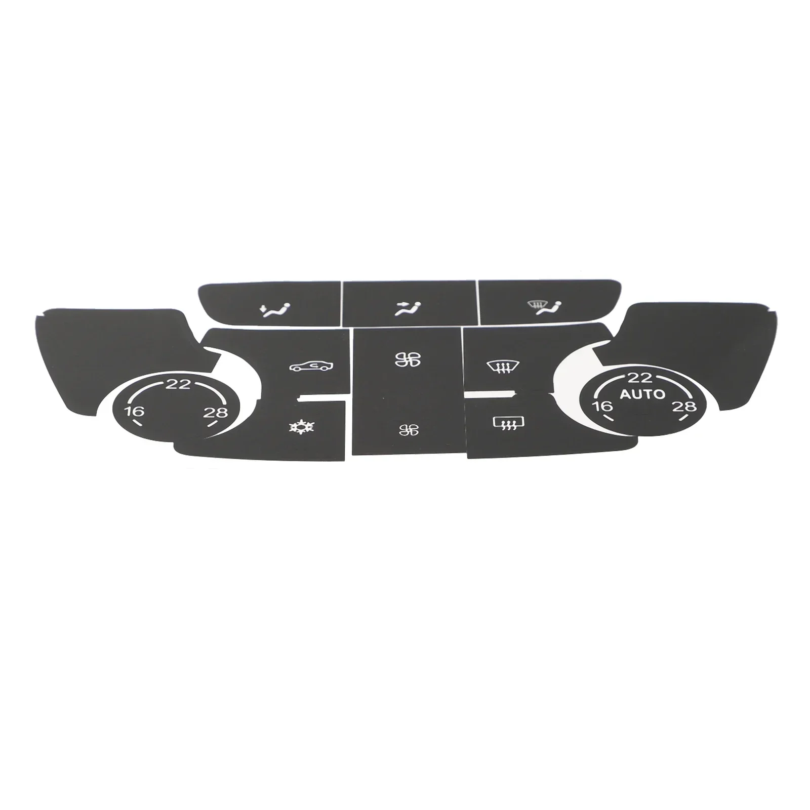 Enhance Your Driving Experience With Black Button Repair Decal Sticker Set For Buick Verano AC Climate Control