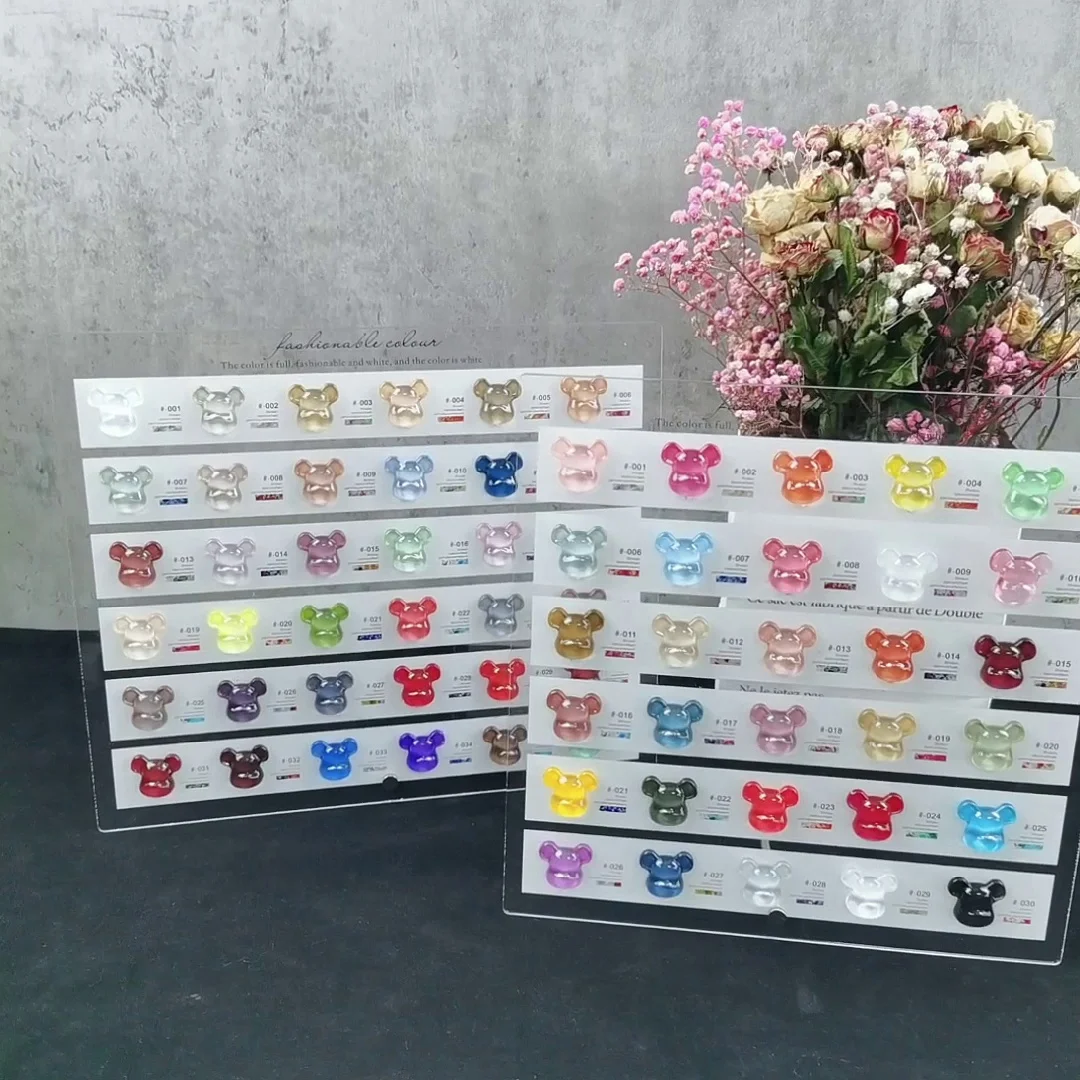 30/36 Colors New Nail Art Gel Polish Color Display Board Acrylic Fake Nail Tips Display Stand Nail Holder Manicure Showing Shelf