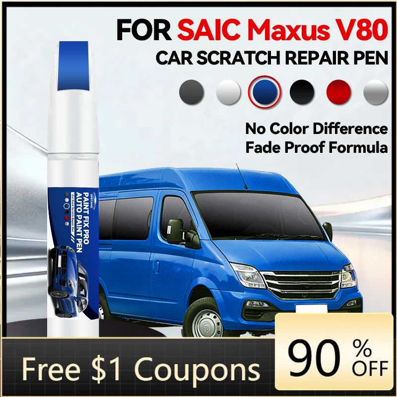 

Ручка-корректор для ремонта краски, средство для удаления царапин, аксессуары для авто DIY для SAIC MAXUS V80 2011-2025, черный, белый, серебристый, серый