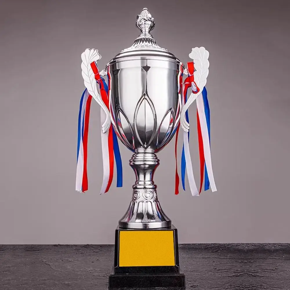 Trophées en métal 36/42/46/52CM, tasse en métal, or, argent, Bronze, trophées personnalisés, Sculpture en plastique, tasse de prix de conception couverte