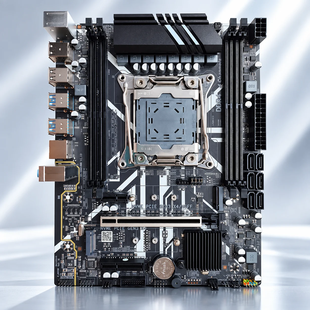 Motherboard set kit XSJnewwold D4 PLUS X99 set Xeon kit E5 2667 V4 ram ddr4 32GB 2400 MHz (4*8 GB) DDR4 Reg ECC view 5