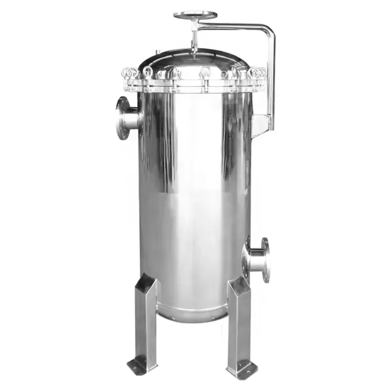 No Cleaning Dead Spots Stainless Steel Bag Filter Housing for Petroleum Products and Industrial Water