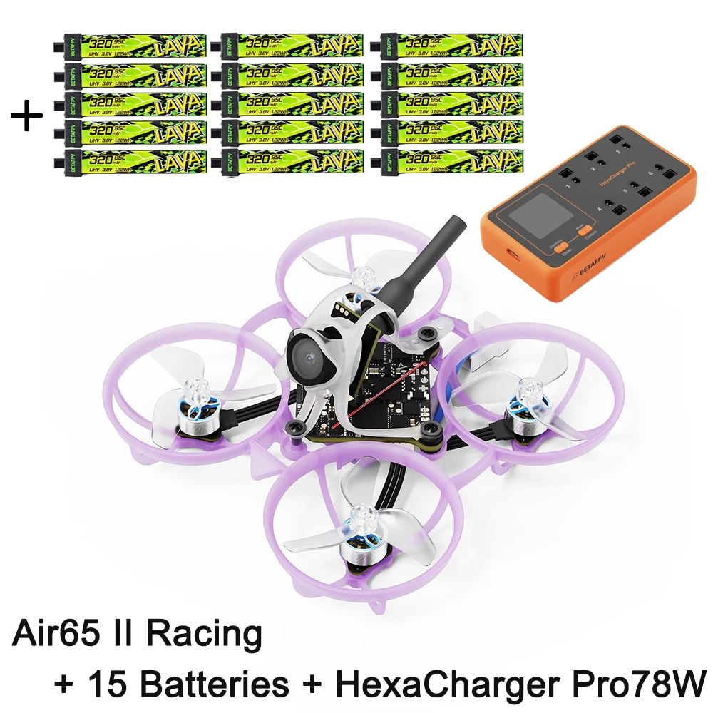 BETAFPV 2026 Air65 II ELRS 2.4G borstelloze Whoop Quadcopter Champion Racing Freestyle 1S RC Drone met LavaⅡ320mAh 1S95C batterij