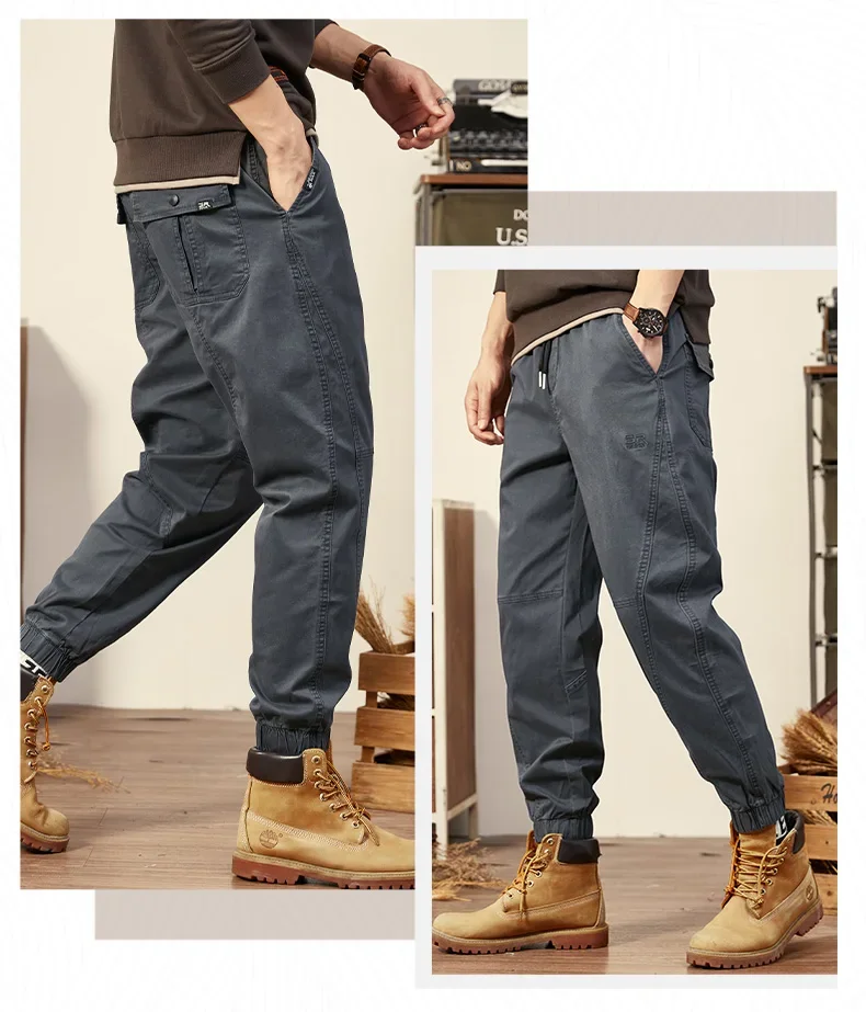 

Nine points casual pants men's new foot-binding Harlan sportswear pants boys