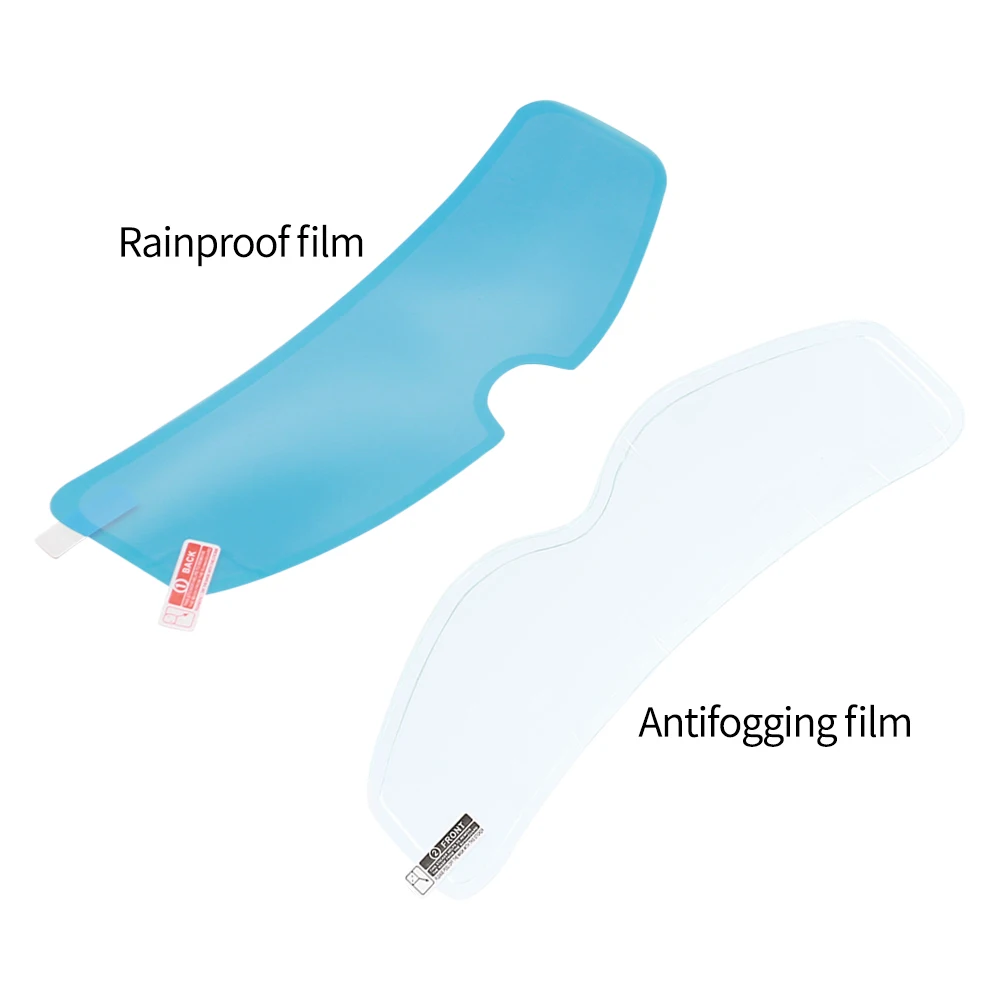 Película transparente antiembaçante para capacete universal, película de lente à prova de chuva para viseira de motocicleta, resistente à neblina, acessórios de corrida