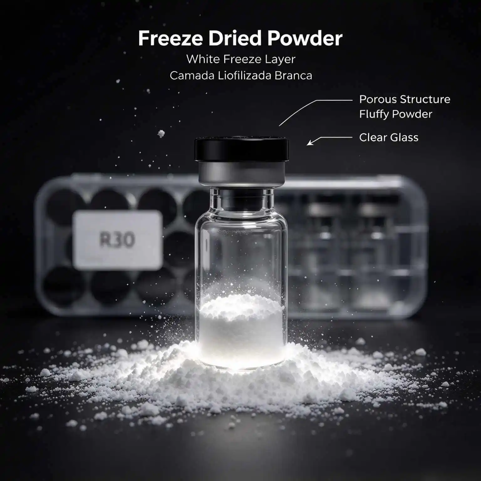High-Quality  Freeze-Dried Powder, Repairs Skin Damage (Random Cap Colors, Production Date Subject to Actual Goods)