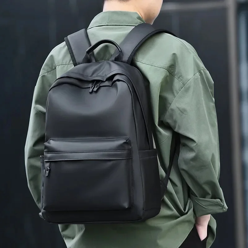 New Fashion Men Oxford Backpack Black School Bags for Teenager Boys 15.6 Inch Laptop backpacks Mochila Masculina High Quality
