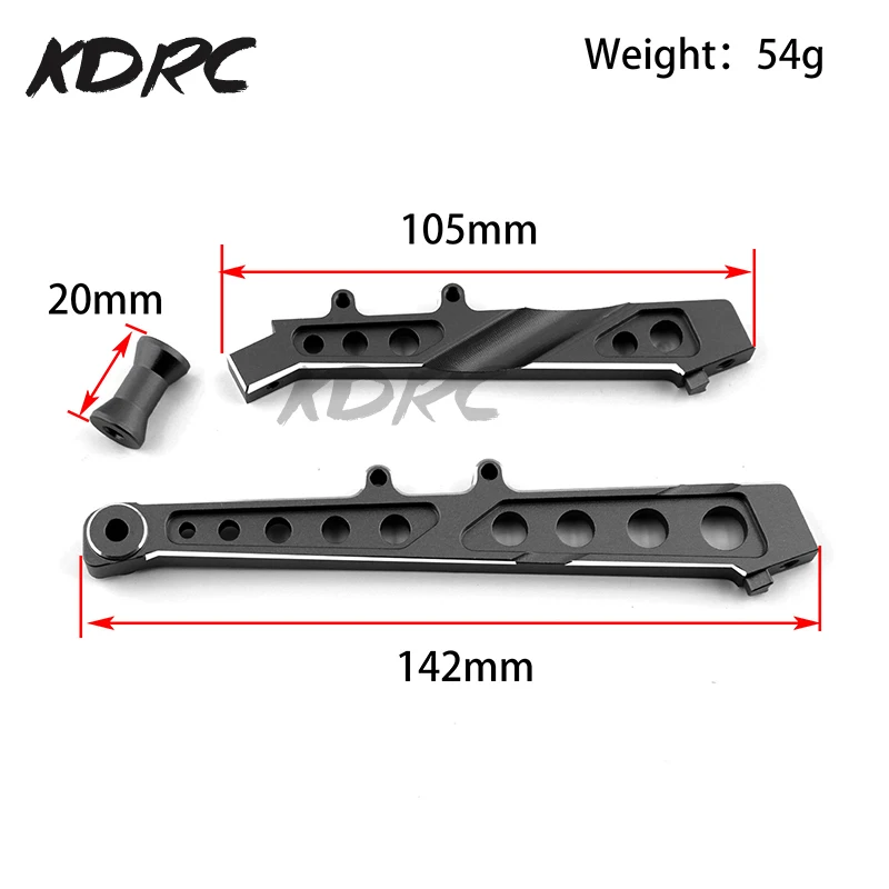 2pcs Metal Front and Rear Chassis Brace for ARRMA 1/7 Limitless Infraction Felony 6S BLX RC Car Upgrades Parts Accessories