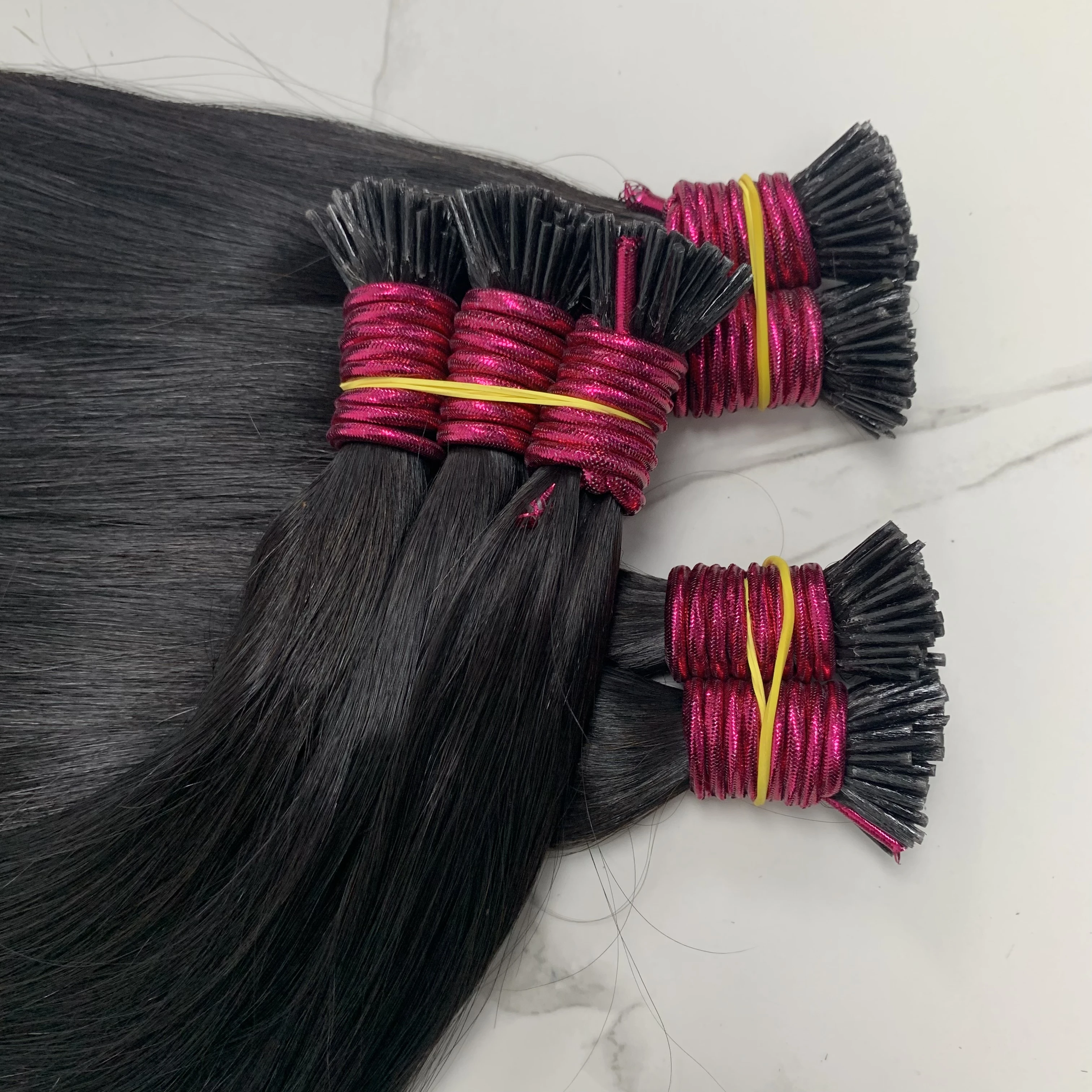 Straight ITIP Human Hair Extension 12A 100% Real Human Hair Extensions 0.8g/pc Capsule Keratin Human Fusion Hair Extension