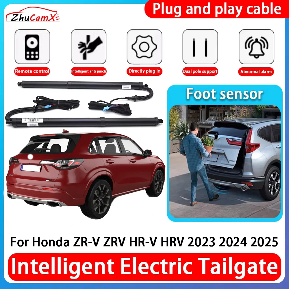 ZhuCamX For Honda ZR-V ZRV HR-V HRV 2023 2024 2025 Car Power Trunk Electric Suction Tailgate Intelligent Tail Gate Lift Strut